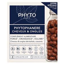 PHYTO PHYTOPHANERE - مکمل غذایی مو و ناخن تقویت، رشد، حجم، 2 کپسول 120 مجموعا ۲۴۰ قرص ارسال روزانه