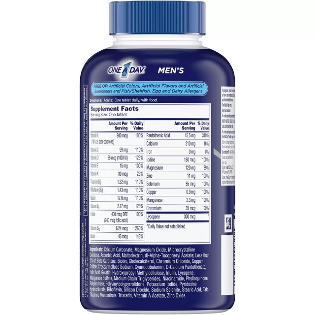 مولتی ویتامین آقایان وان ا دی  Bayer One Day Man's بایر (300 عددی)