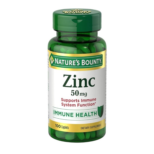 قرص زینک گلوکونات 50mg نیچرز بونتی  NATURE'S BOUNTY (۱۰۰عددی)