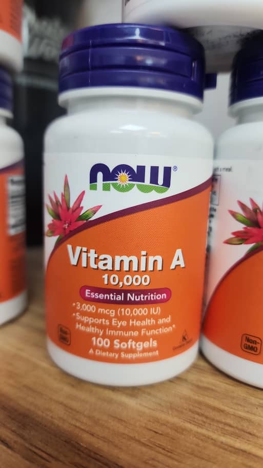 سافت ژل ویتامین NOW Vitamin A  ۱۰۰۰۰ ۱۰۰عددی