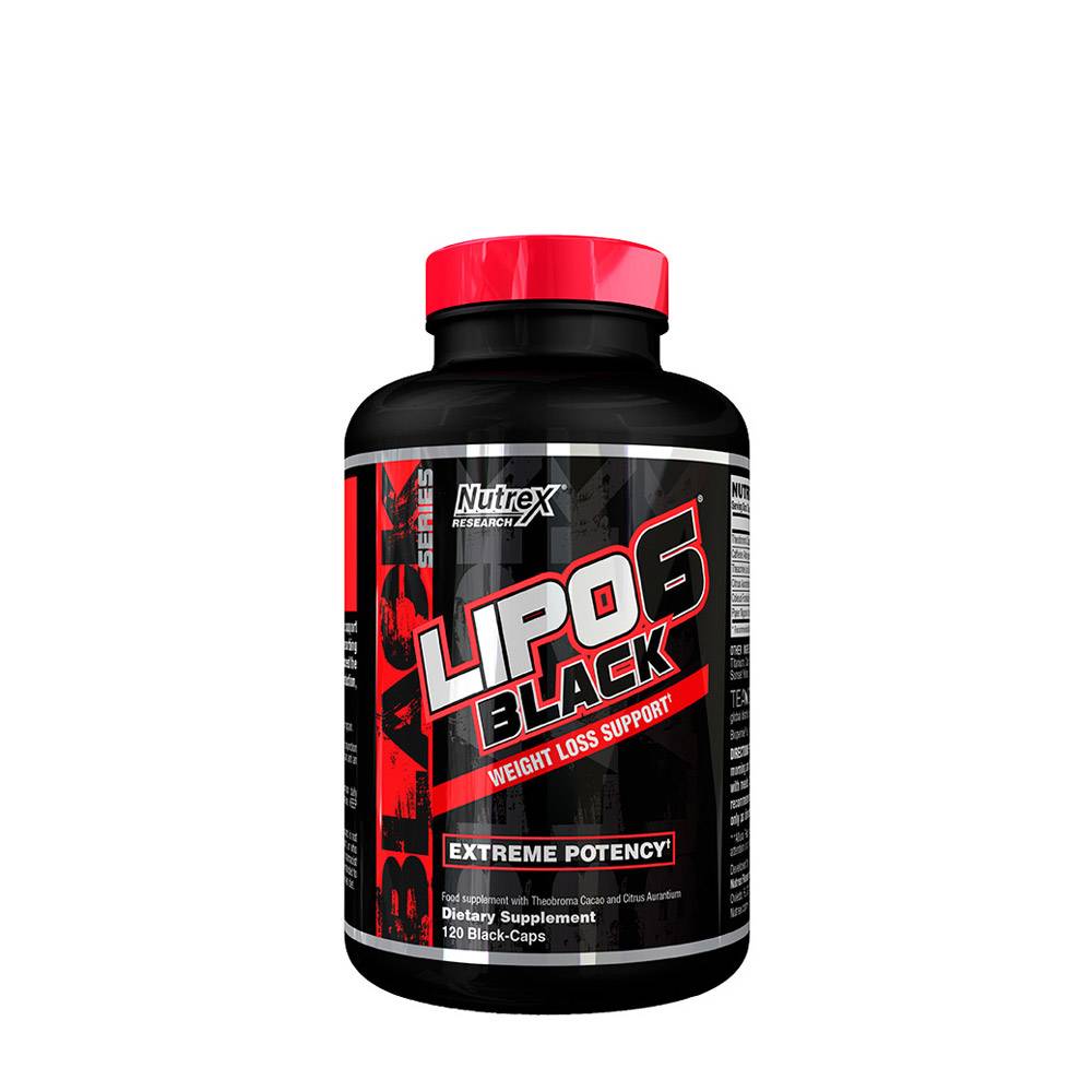 چربی سوز لیپوسیکس 6 بلک ناترکس 120 عدد Nutrex Lipo-6 Black