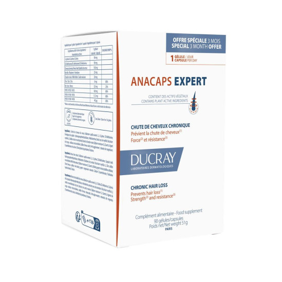 دوکری قرص ضدریزش آناکپس اکسپرت Expert (90 عددی) Ducray Anacaps Expert