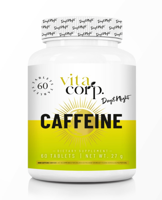 قرص کافئین روز و شب VitaCorp ویتا کورپ ۶۰عددی
