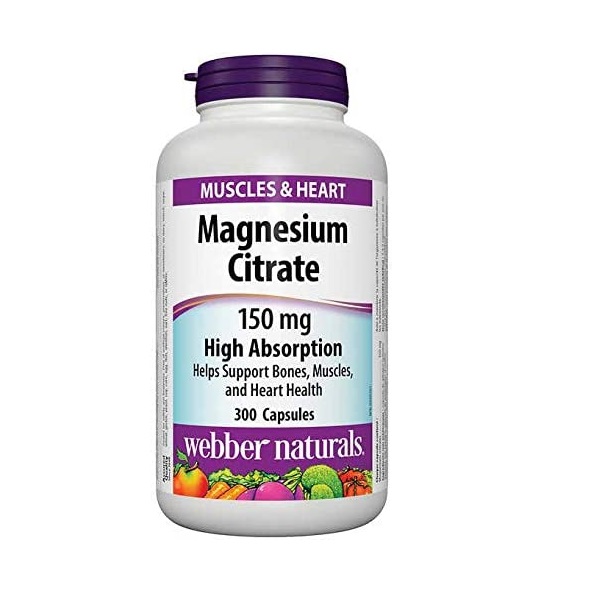 منیزیم سیترات وبر نچرالز Webber Naturals Magnesium Citrates(۱۲۰عددی)
