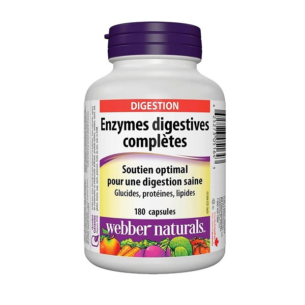آنزیم گوارشی وبر نچرالز Webber Naturals Complete Digestive Enzymes