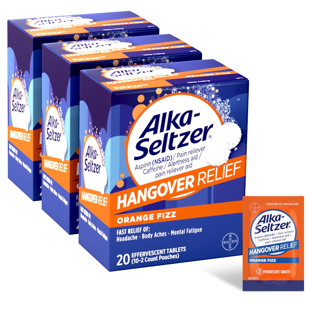 هنگ آور آلکا سلتازرAlka-Seltzer (3 جعبه، هر عدد 20 قرص)