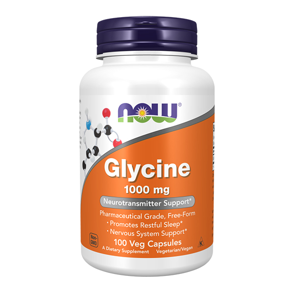 کپسول گلیسین ناو 1000 میلی‌ گرمیNow Foods Glycine 1000 mg