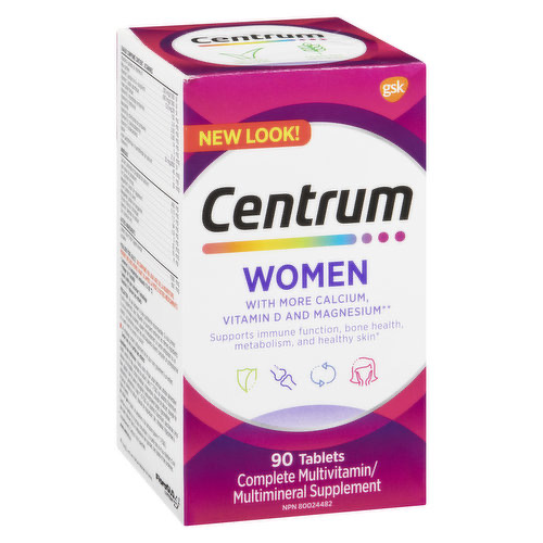 مولتی ویتامین زنانه سنتروم90 عددی  Centrum - Multivitamin for Women90 Each centrum