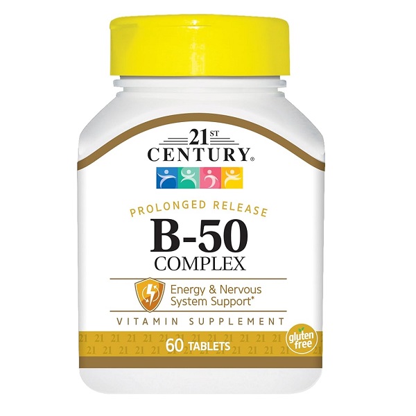 ویتامین ب کمپلکس سنتری )۶۰عددی)21st Century B-50 Complex