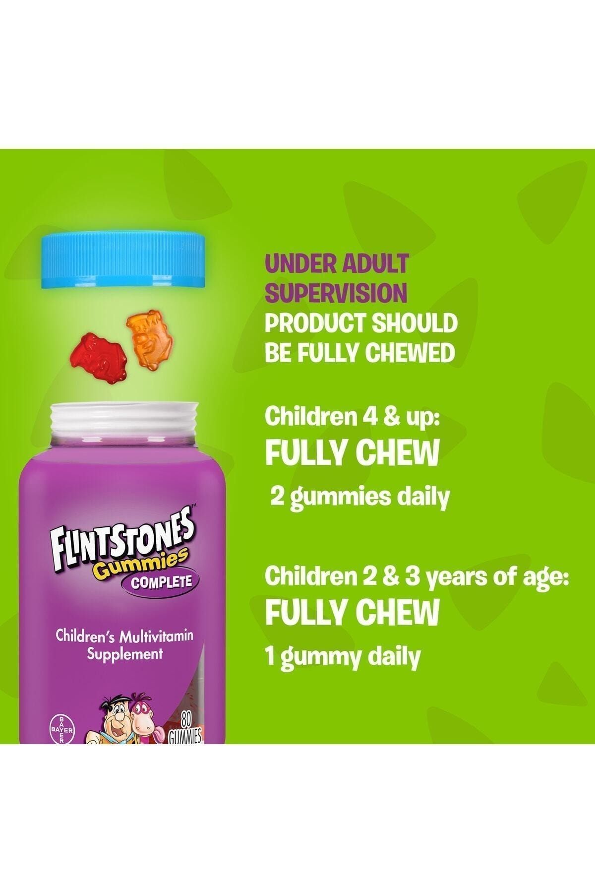 مولتی ویتامین آدامسی مخصوص کودکان   بایر bayer Flintstones Gummies Coupon Stack