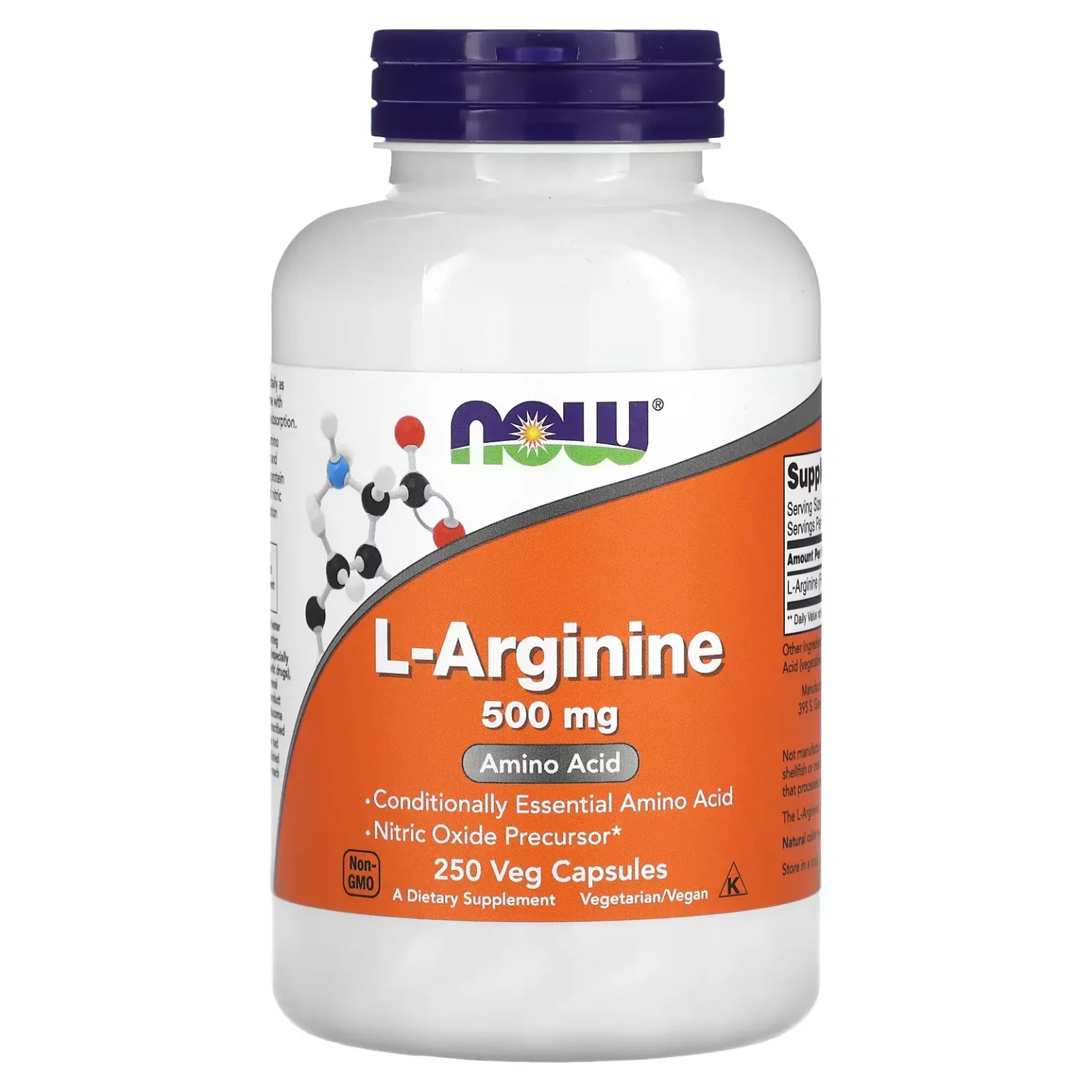 ‌ آرژنین ناو (250 عددی) NOW L-Arginine