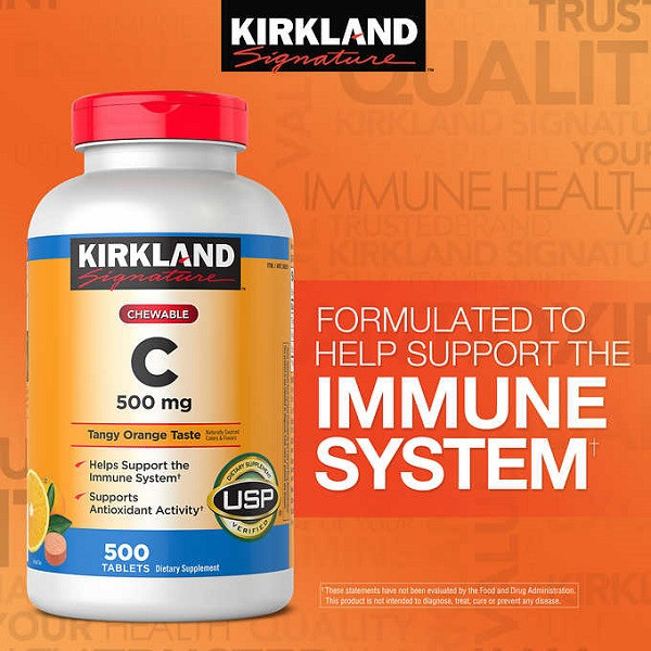 ویتامین سی  C کرکلند 500mg (500 عددی)