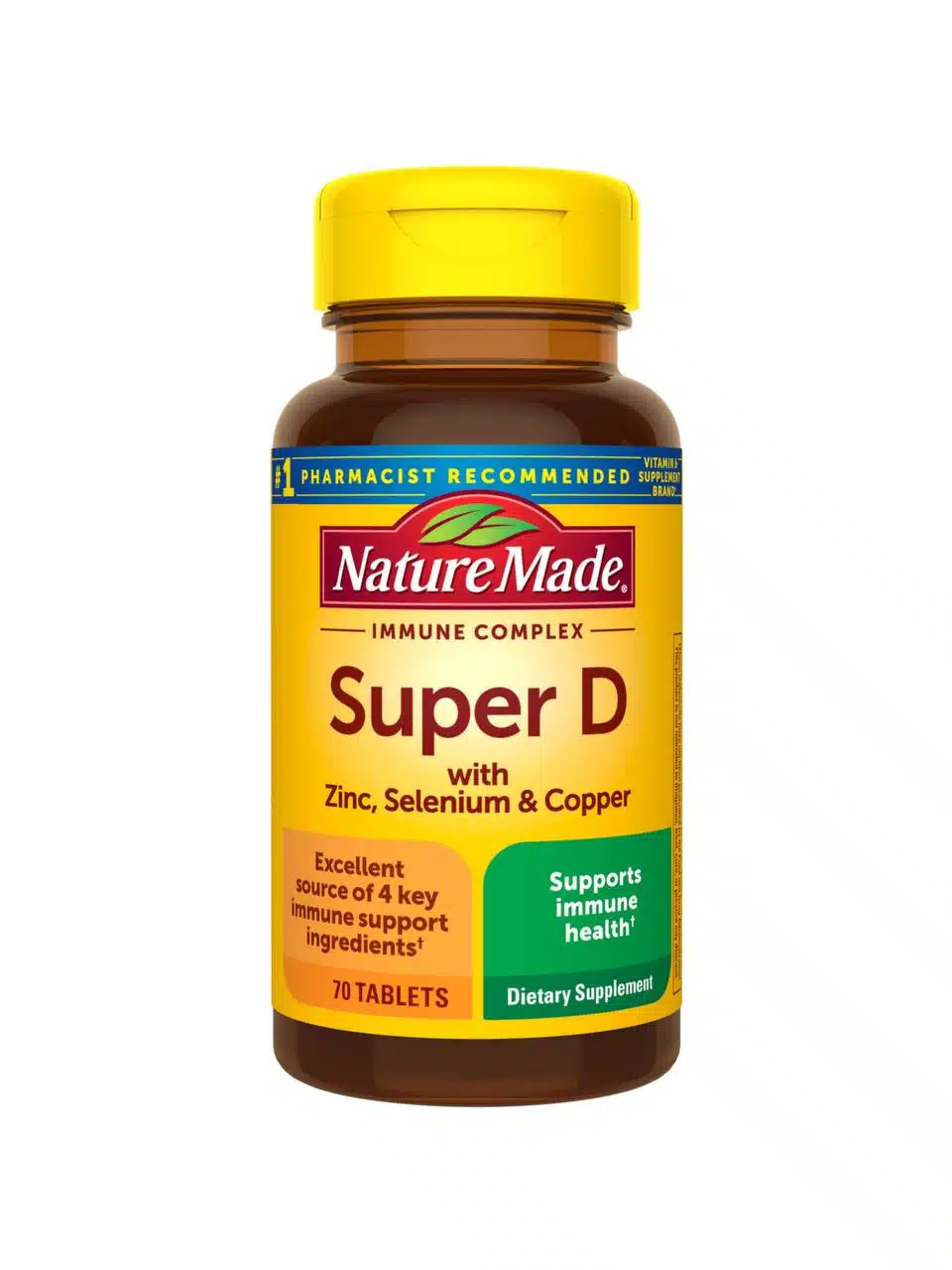 قرص سوپر دی نیچرمید(۷۰عددی)  IMMUNE COMPLEX Super D with Zinc, Selenium & Copper