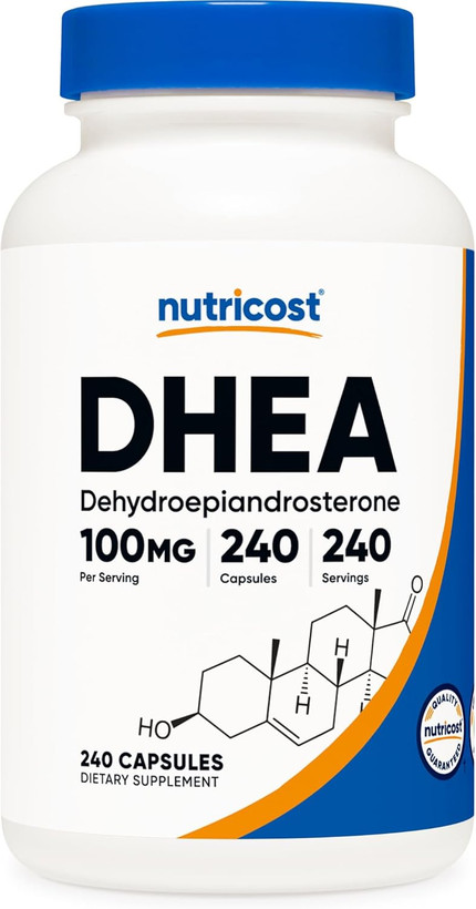 DHEA ناتری کست 50 میلی گرم Nutricost DHEA 100mg, 240 Capsules
