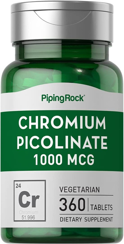 کرومیوم پیکونات پایپینگ راک Piping Rock Chromium Picolinate 1000 mcg | 360 Tablets