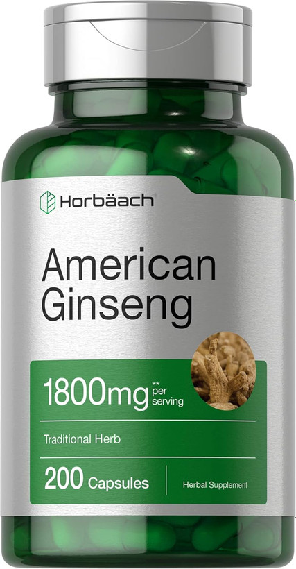 جنسینگ آمریکایی 1800 میلی گرم هورباخ Horbäach American Ginseng Capsules | 1800 mg