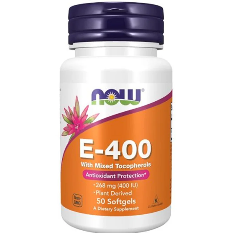ویتامین E400 ناو | (۵۰عددی)Vitamin E-400 Softgels Now