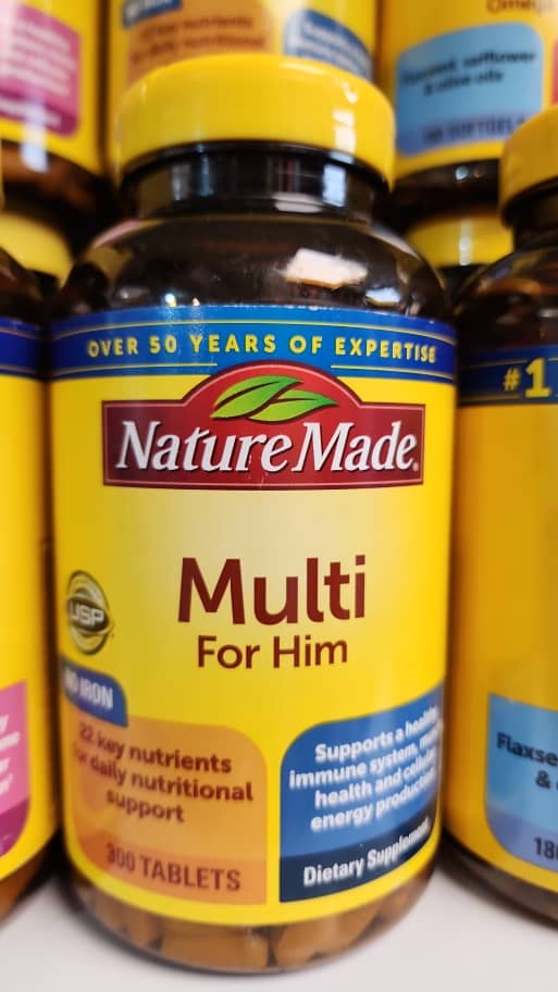مولتی ویتامین مردانه 50+ نیچرمید ۲۵۰ عددی Nature Made Men’s Multivitamin 50+ Tablets