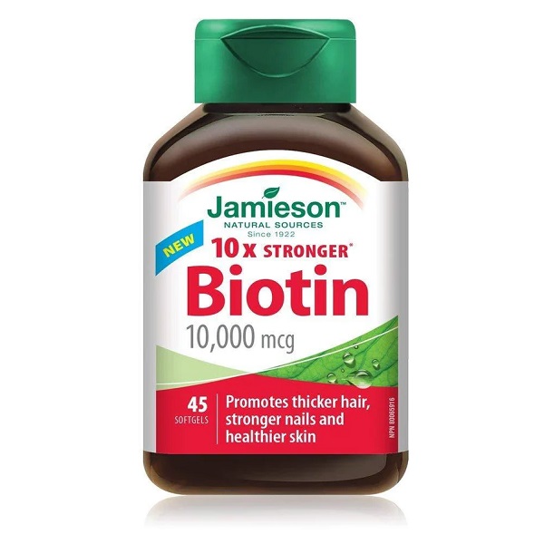 بیوتین جمیسون 10000 میکروگرم 45 عدد jamieson  Biotin