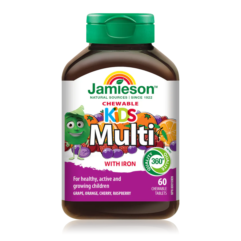 مولتی ویتامین کودکانه جمیسون 60 عدد Jamieson Kids Chewable Multi