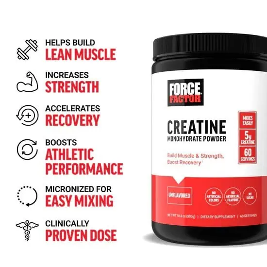 کراتین مونوهیدرات فورس فکتور Creatine Monohydrate Force Factor