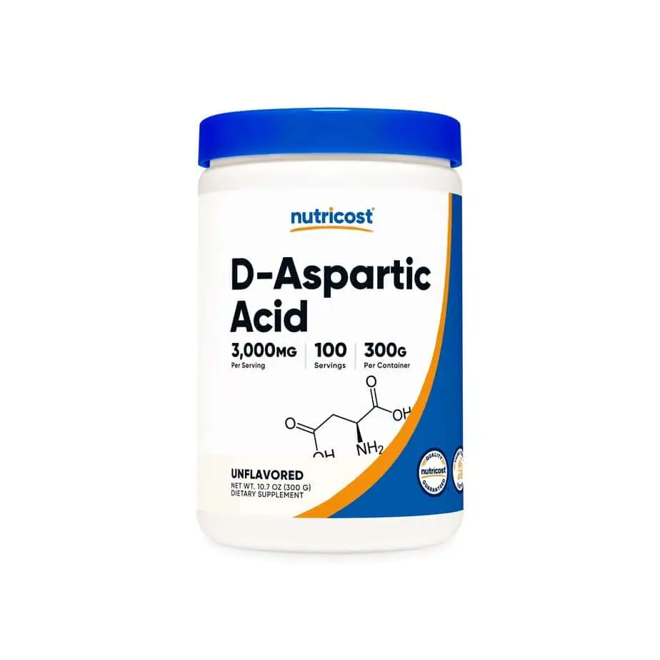 دی اسپارتیک اسید ناتری کاست 300 گرمی Nutricost D-Aspartic Acid Powder
