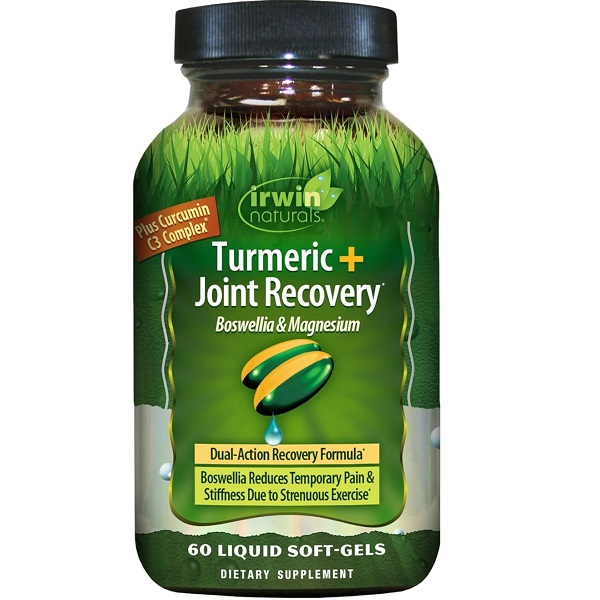 عصاره زردچوبه اروین نچرالز برای ریکاوری مفاصل (۶۰تایی)Complex" naturals. Turmeric + Joint Recovery Boswellia & Magnesium