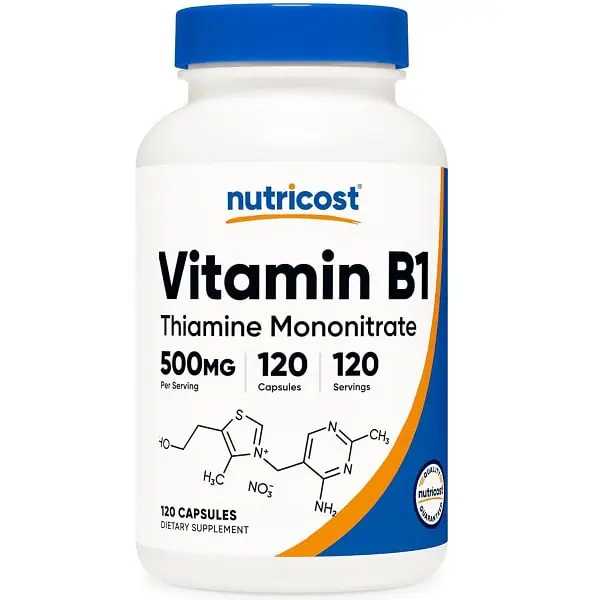 تیامین ویتامین B1 ناتری کاست 120 عددnutricost Vitamin B1 Thiamine Mononitrate