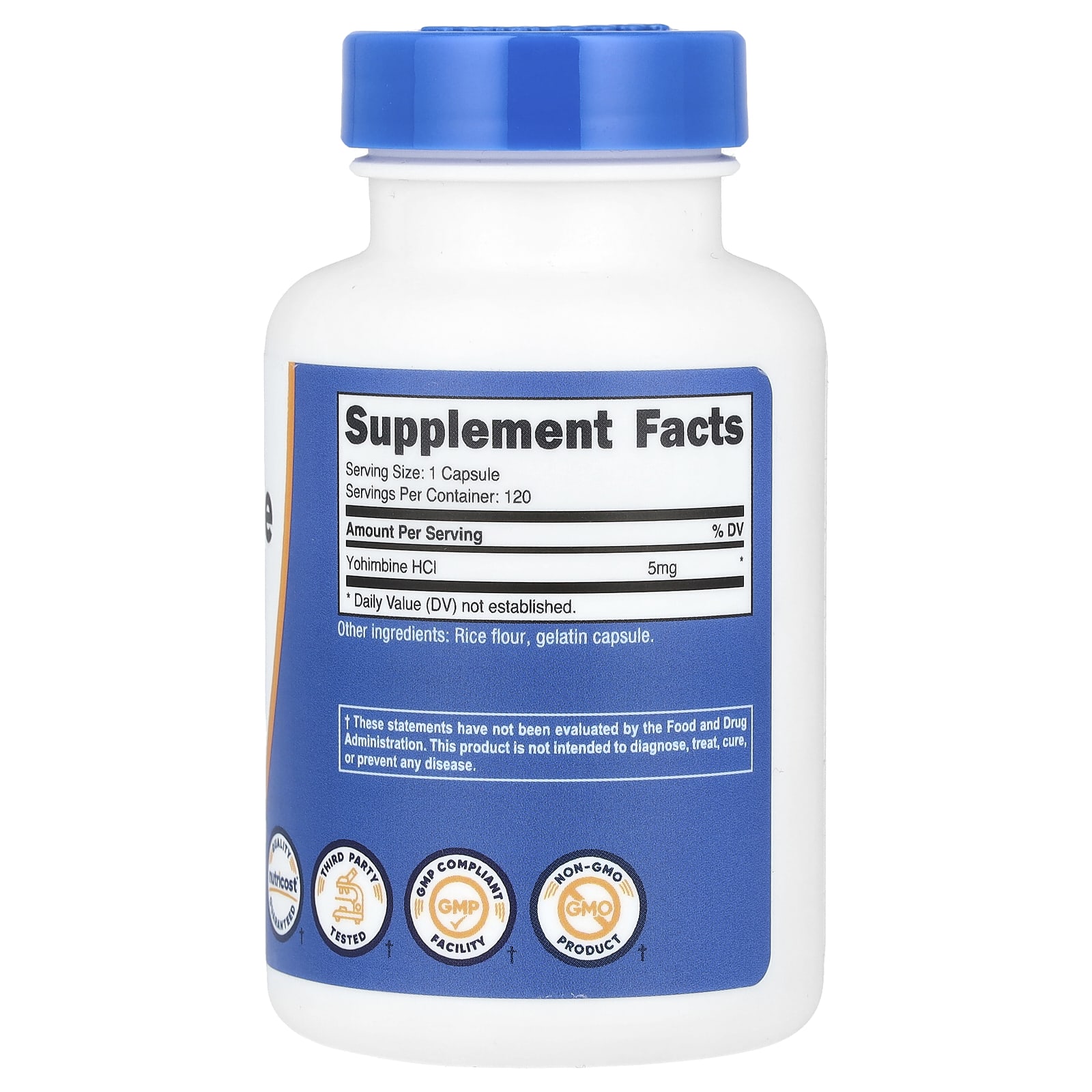 ‌یوهیمبین ناتری کاست ۲۴۰عددی Yohimbine, 5 mg, 120 Capsules