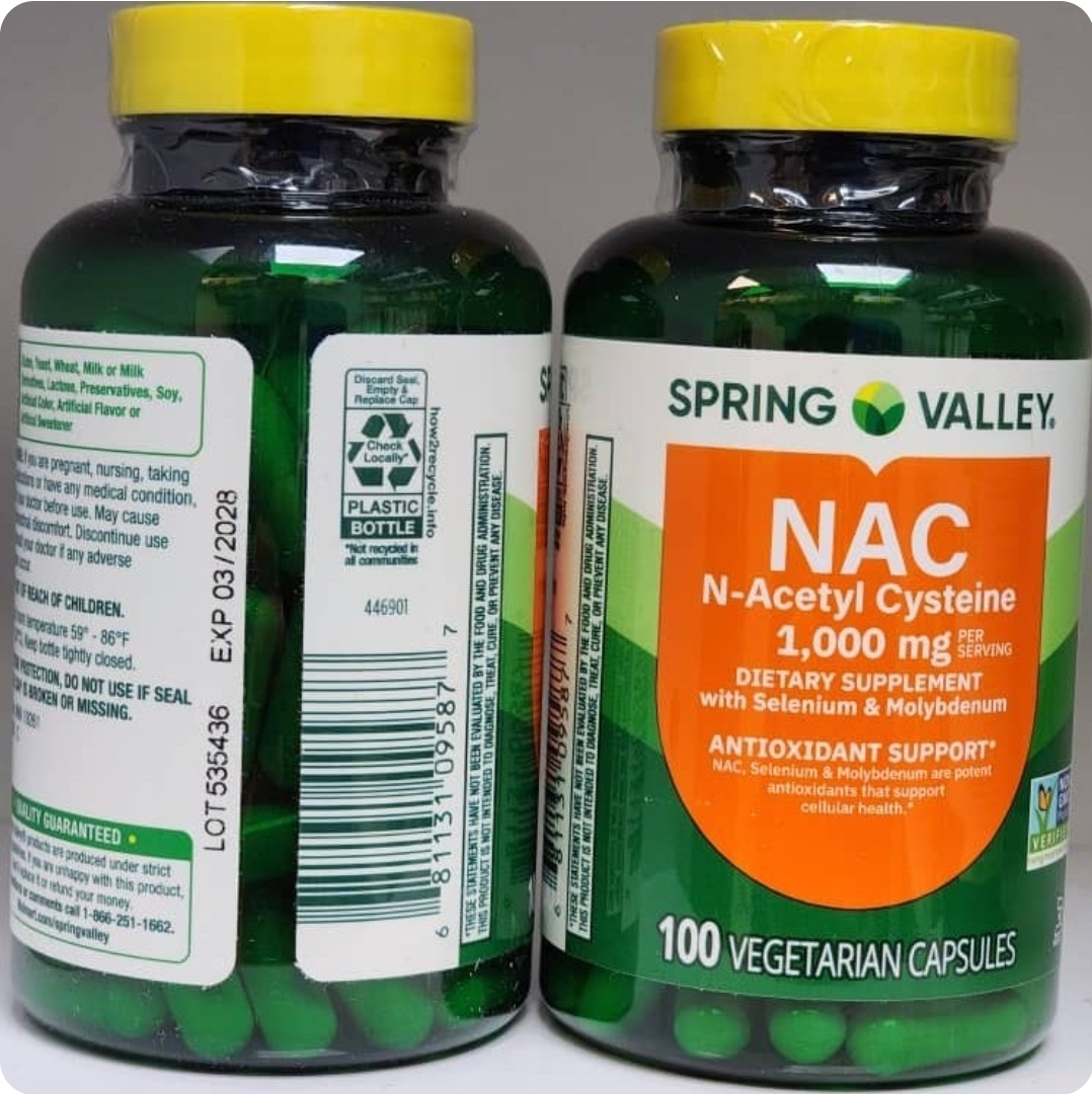 NACاسپرینگ والی امریکا 1000mg  عددی 100