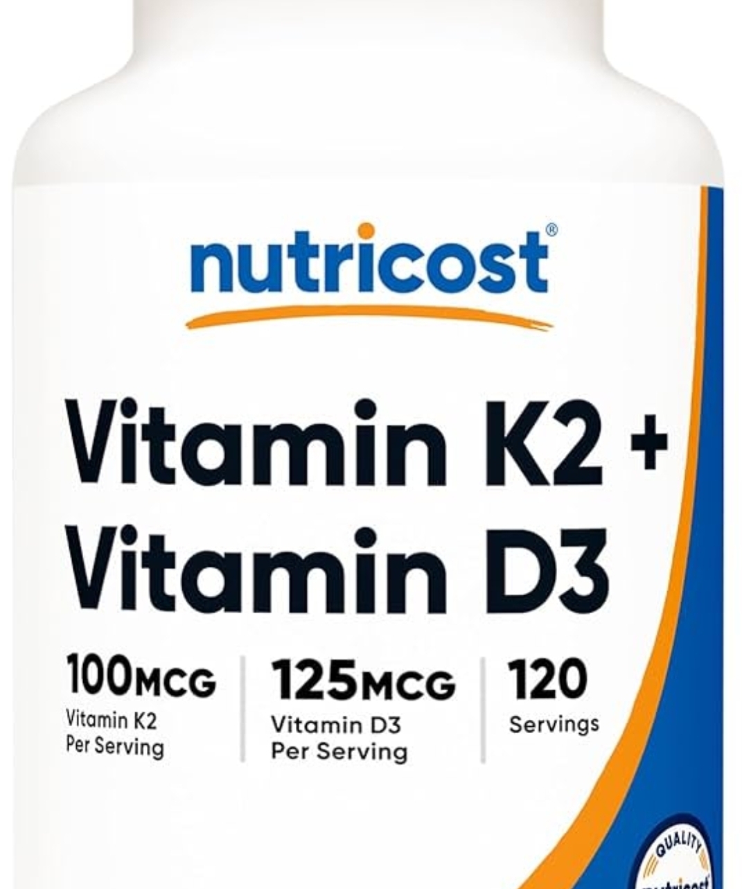ویتامین D3+K2ناتری کاست ۱۲۰ عددی