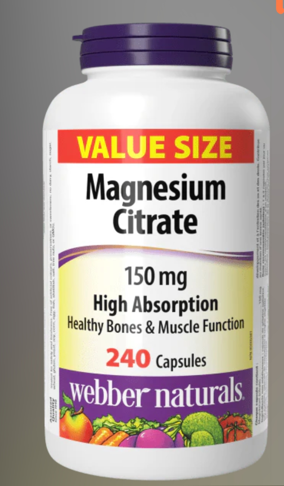 منیزیم سیترات وبرنچرالز  — Webber Naturals «Magnesium Citrate