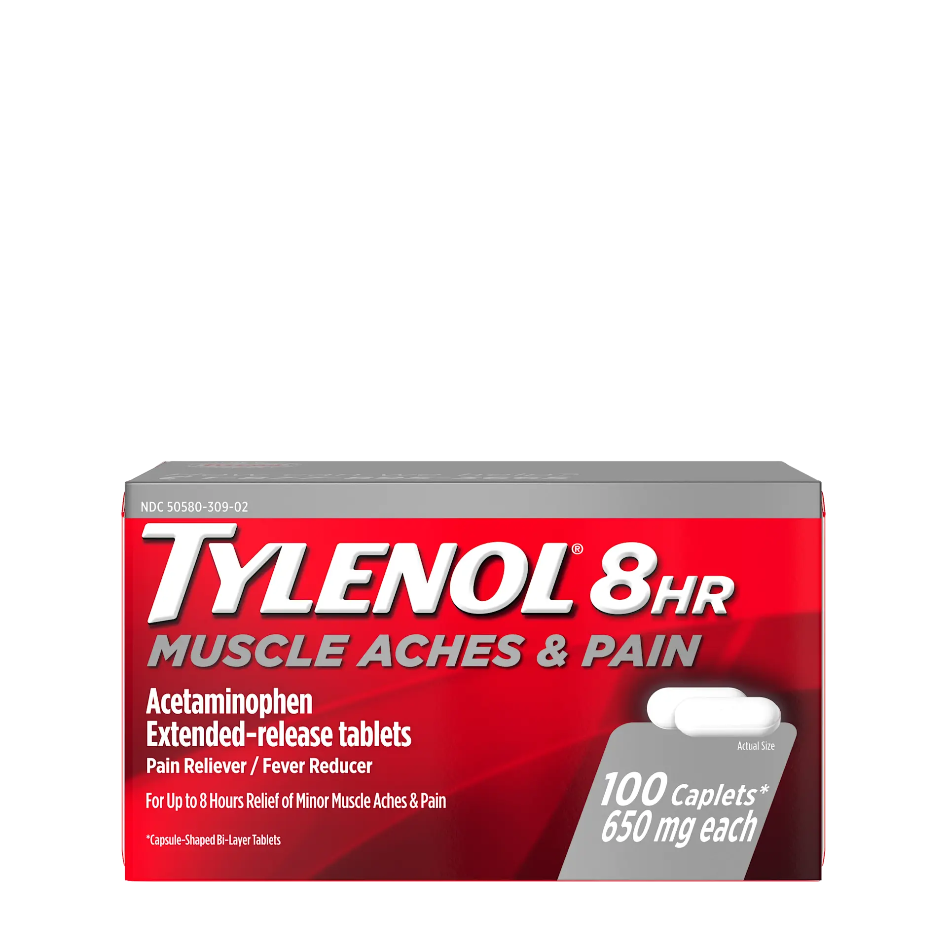 کپسول های تایلنول  ۸ ساعتهTYLENOL® 8 HR Muscle Aches & Pain Caplets