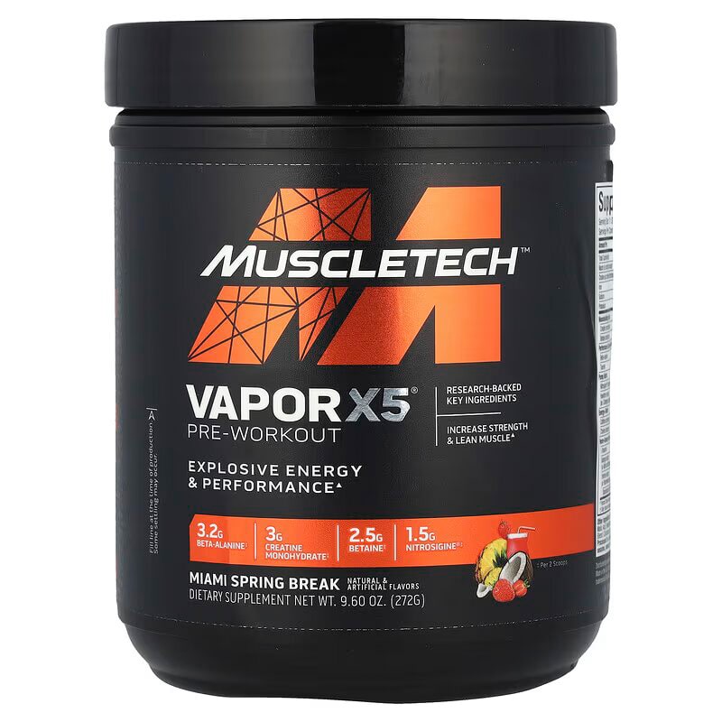 ویپر X5 ماسل تک MuscleTech Pre-Workout Powder, Vapor X5