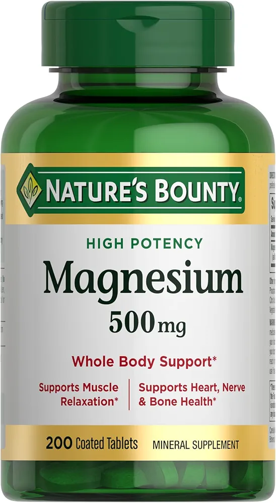 منیزیم نیچرز بونتی 500 میلی گرم 100 عدد NATURE’S BOUNTY MAGNESIUM
