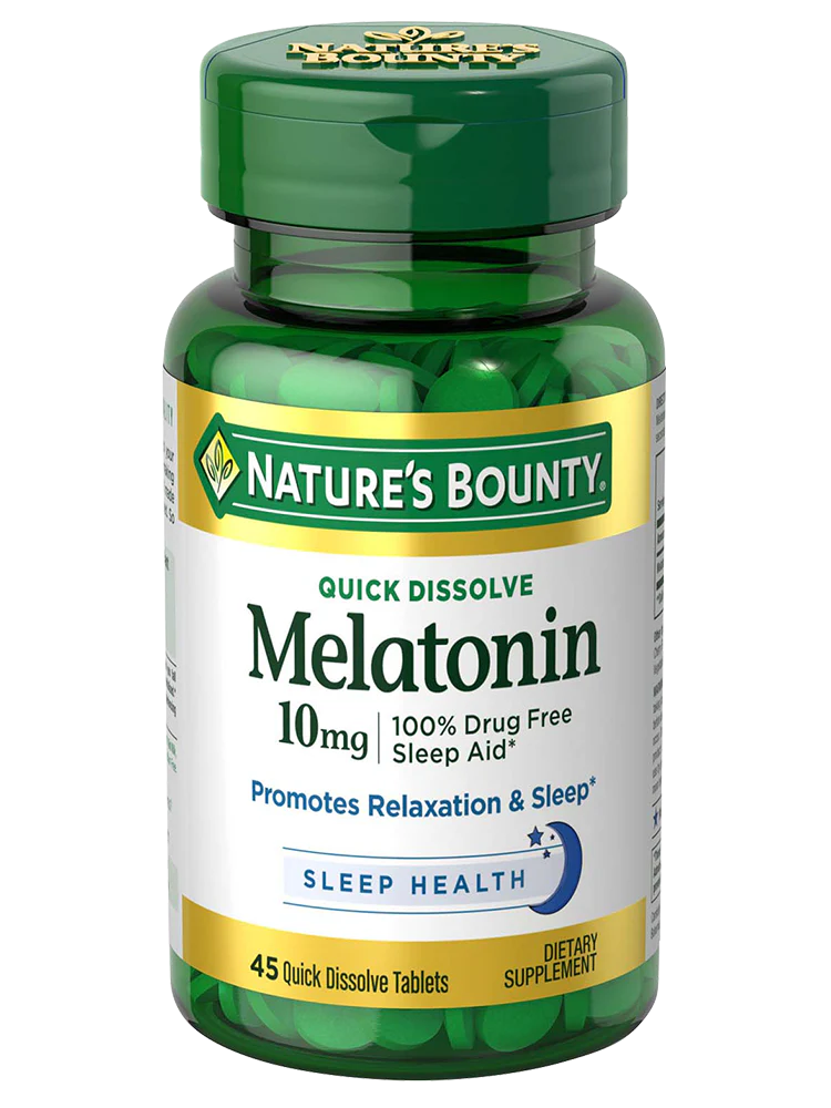 ملاتونین نیچرز بونتی 60 کپسول Nature’s Bounty Melatonin 10mg (اصل)