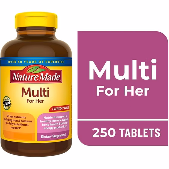 مولتی ویتامین زنانه نیچرمید(۲۵۰عددی) Nature Made Women’s Multivitamin