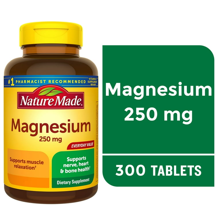 منیزیم 250 میلی گرم نیچرمید (300 عددی)Nature Made Magnesium 250 mg