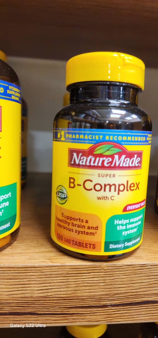 سوپر ب کمپلکس Super B Complex نیچرمید(۱۶۰عددی) NatureMade (۱۶۰ عددی)