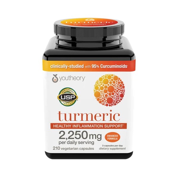 زردچوبه یوتئوری (۲۱۰عددی)Youtheory Turmeric 2250 mg