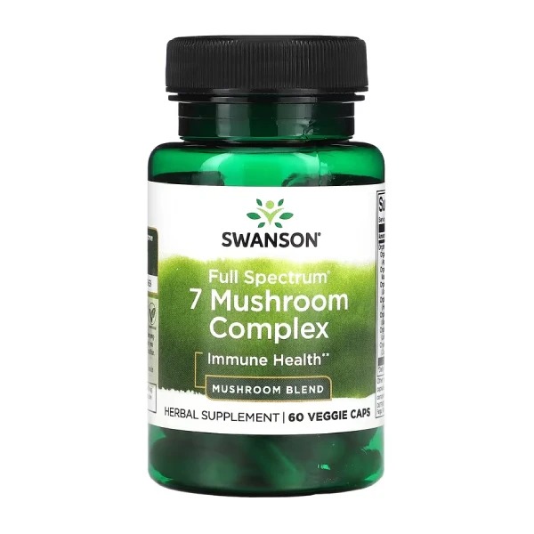 ماشروم کمپلکس گیاهی سوانسونFull Spectrum 7 Mushroom  Swanson