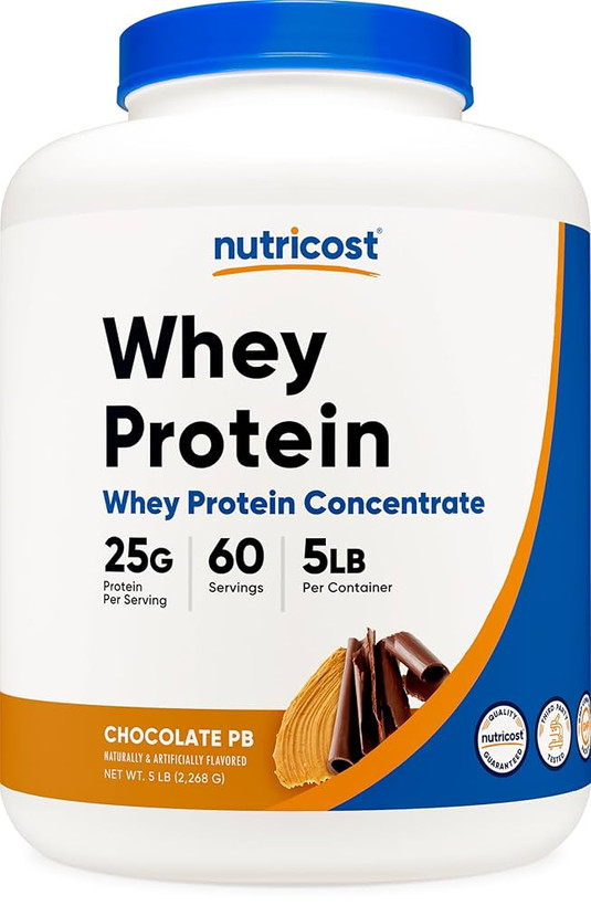 پروتئین وی ناتری کاست  طعم شکلات و کره بادام‌زمینی – Nutricost Whey Protein Concentrate Chocolate PB