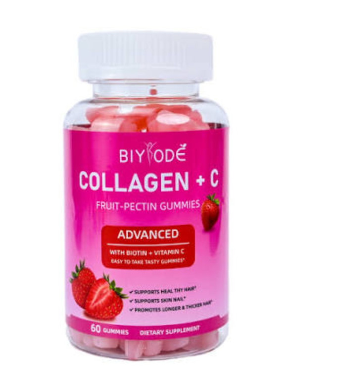 پاستیل کلاژن و ویتامین سی بایود امریکا 60 عددی BIYODE BIYODE COLLAGEN&VITAMIN C