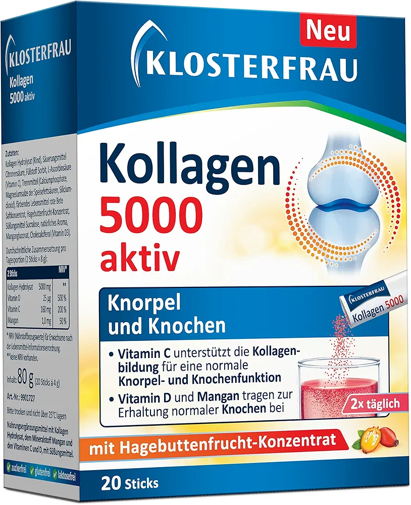 ساشه کلاژن 5000اکتیو( 20 عددی )کلاژن ساز کلسترفرو آلمانی