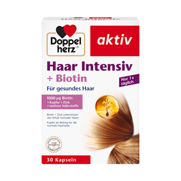 مکمل موی اینتنسیو + بیوتین دوپل هرز مکمل موی اینتنسیو + بیوتین دوپل هرز (Haar Intensiv + Biotin) (Doppelherz