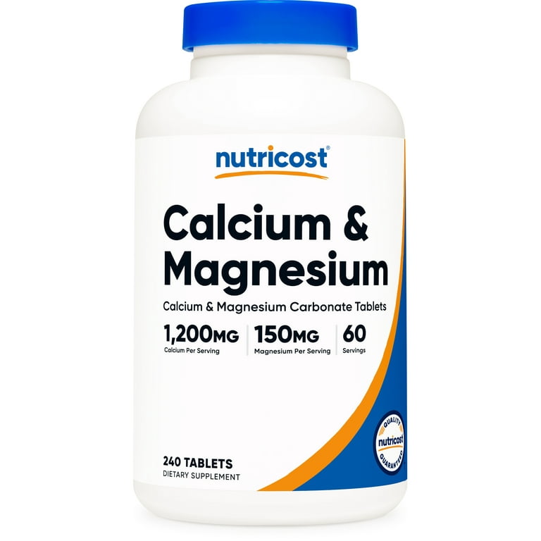 قرص کلسیم منیزیم ناتریکاست Nutricost Calcium & Magnesium (240 عددی)