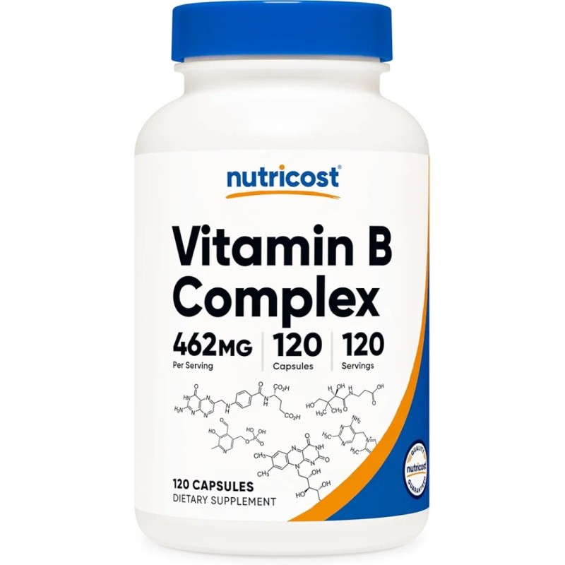 ویتامین ب کمپلکس ناتری کاست Nutricost B Complex 462mg (120 عددی)