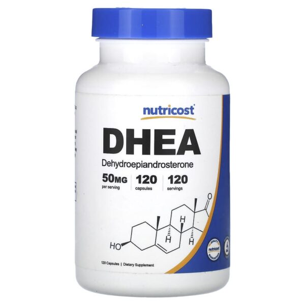 DHEA ناتریکاست 120 عددی Nutricost, DHEA, 50 mg, 120 Capsules