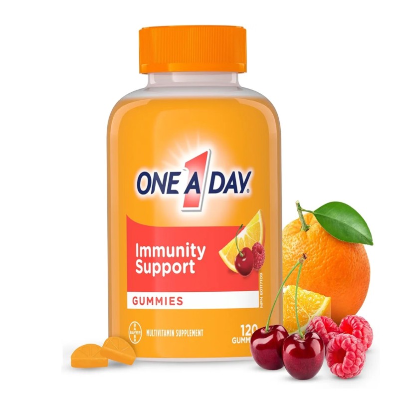 پاستیل مولتی ویتامین تقویت ایمنی بدن بایر Bayer One Day Multi+ Immunity Gummies (120 عددی