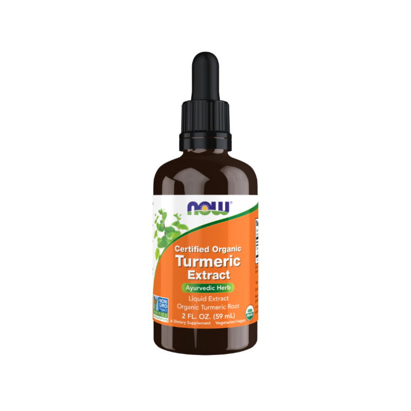 عصاره‌ی مایع زردچوبه ارگانیک تِرمِریک اِکس‌ترکت لیکوئید ناو فودز Now Foods Turmeric Extract Liquid Organic